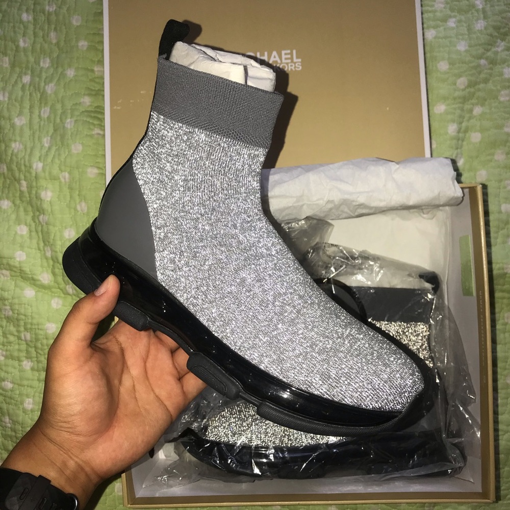 Michael Kors Kendra Reflective Stretch Sneaker